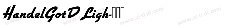 HandelGotD Ligh字体转换